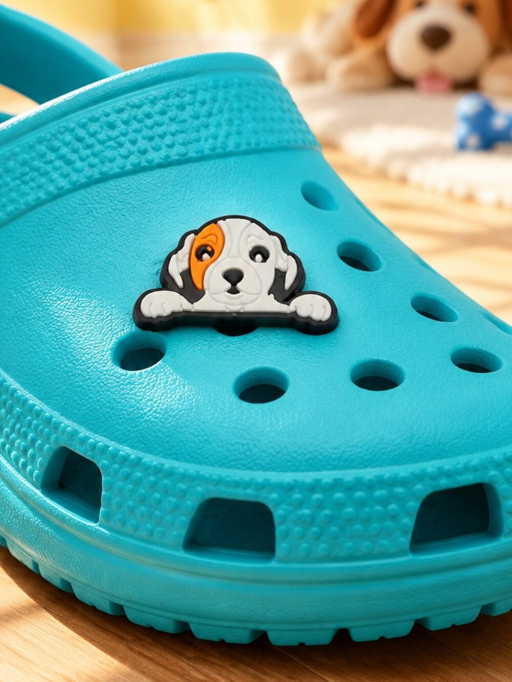 Jack Russell Terrier Croc Shoe Charm Peeking Puppy Jibbitz Dog Pet Lover Cute